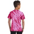thumbnail image 2 of Colortone - Camiseta de manga corta psicodélica Unisex Modelo Spider Niños Niñas - Moda/Tendencia/ Hippie (Rosa), 2 of 2