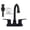 Matte Black, variant on Wowow 4 Inch Centerset Bathroom Faucet 3 Hole with Pop Up Drain and Supply 2 Hoses, Brushed Nickel