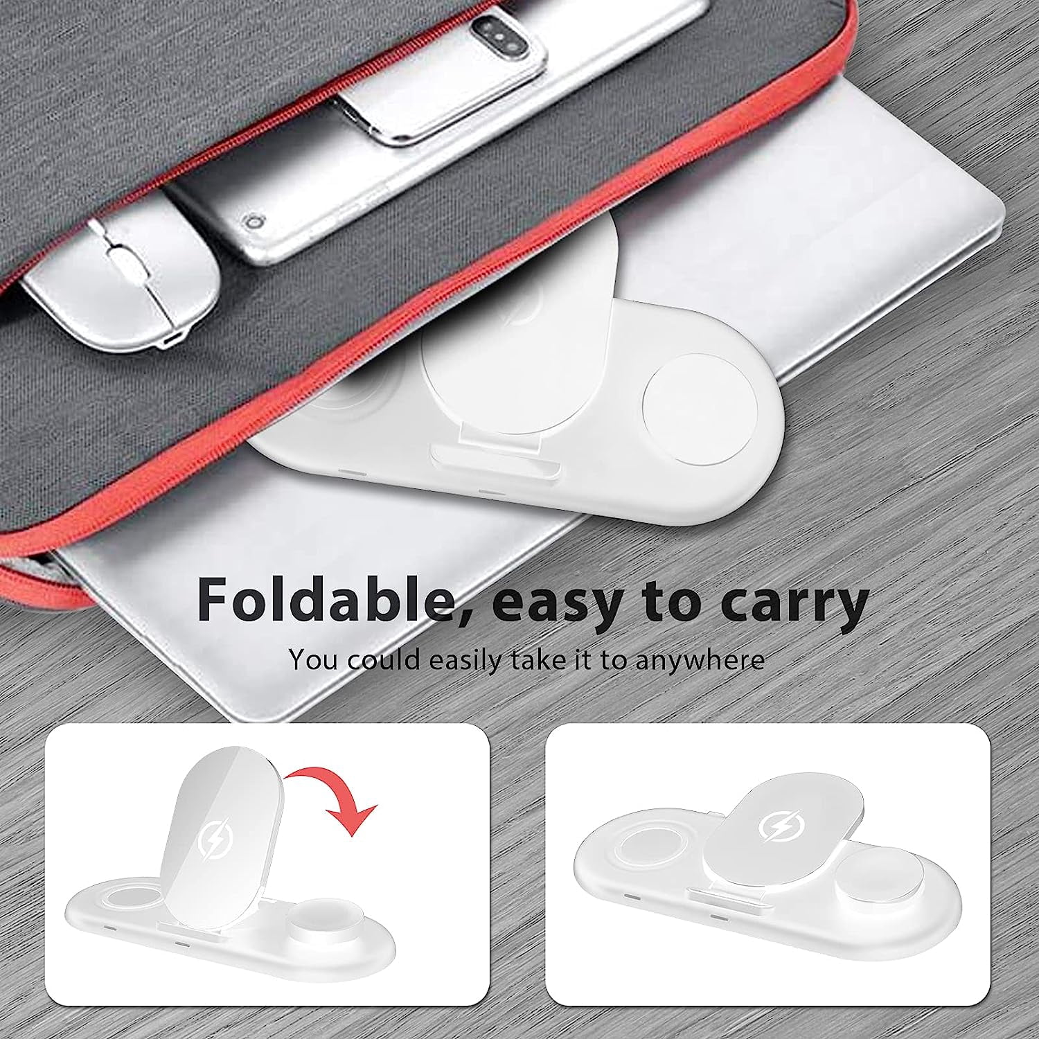 Wireless Charger for Samsung, Travel Portable Charger for Samsung Galaxy S25 Ultra/S25+/S25/S24 Ultra/S24/S23/S22,  for Galaxy Watch Ultra/7/6/6 Classic/5 Pro/4/3, Galaxy Buds3 Pro/3