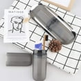 thumbnail image 7 of 2 Pack Travel Size Toiletries for Toothbrush Storage Holders, Transparent Black Toothbrush Travel Case, Plastic Toothbrush Holder Travel, 7.9”×2.1”×1.2” Portable Toothbrush Case for Traveling, 7 of 7