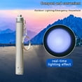 thumbnail image 4 of Wuztai Mini Pen Style LED Flashlight, High Brightness Stainless Steel Portable Pocket Torch, AAA Battery Powered Camping Travel Light, 4 of 6