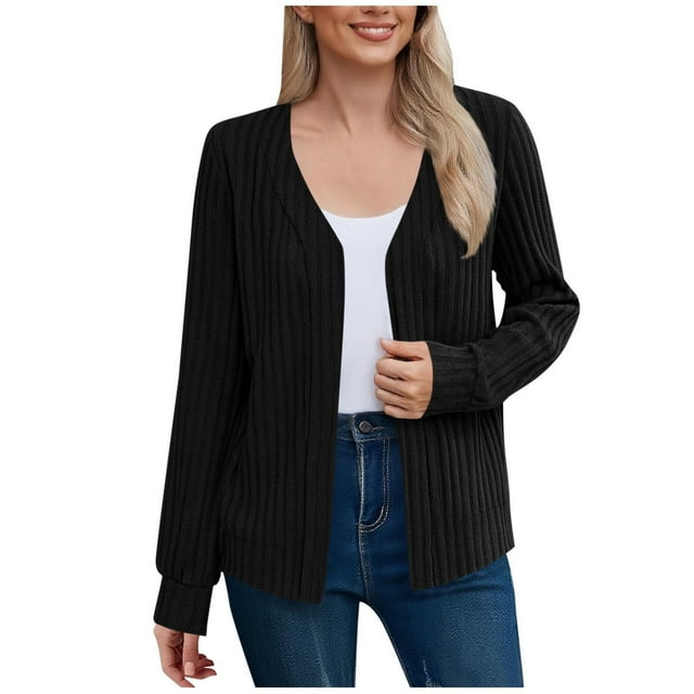Birdeem Women's Solid Color Button Front Knit Cardigan with Pockets, Green Cardigan