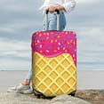thumbnail image 4 of Uemuo Red Ice Cream Printed Washable Luggage Cover - Fashion Suitcase Protector Fits 18-32 Inch Luggage -Large, 4 of 9