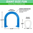 thumbnail image 5 of GoSports Giant Horseshoes Set | Made from Durable Plastic with Wooden Stakes, 5 of 5