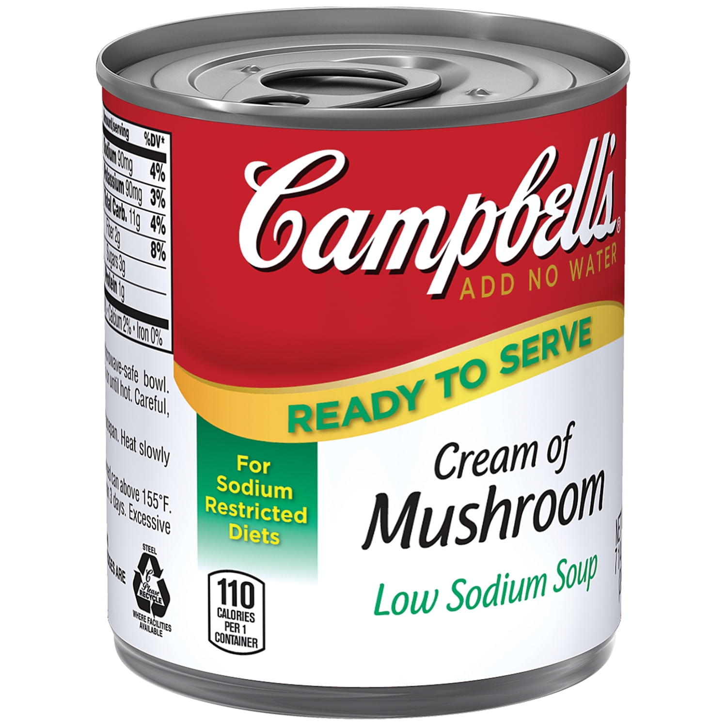 Campbell's Cream of Mushroom Low Sodium Soup 7.25oz