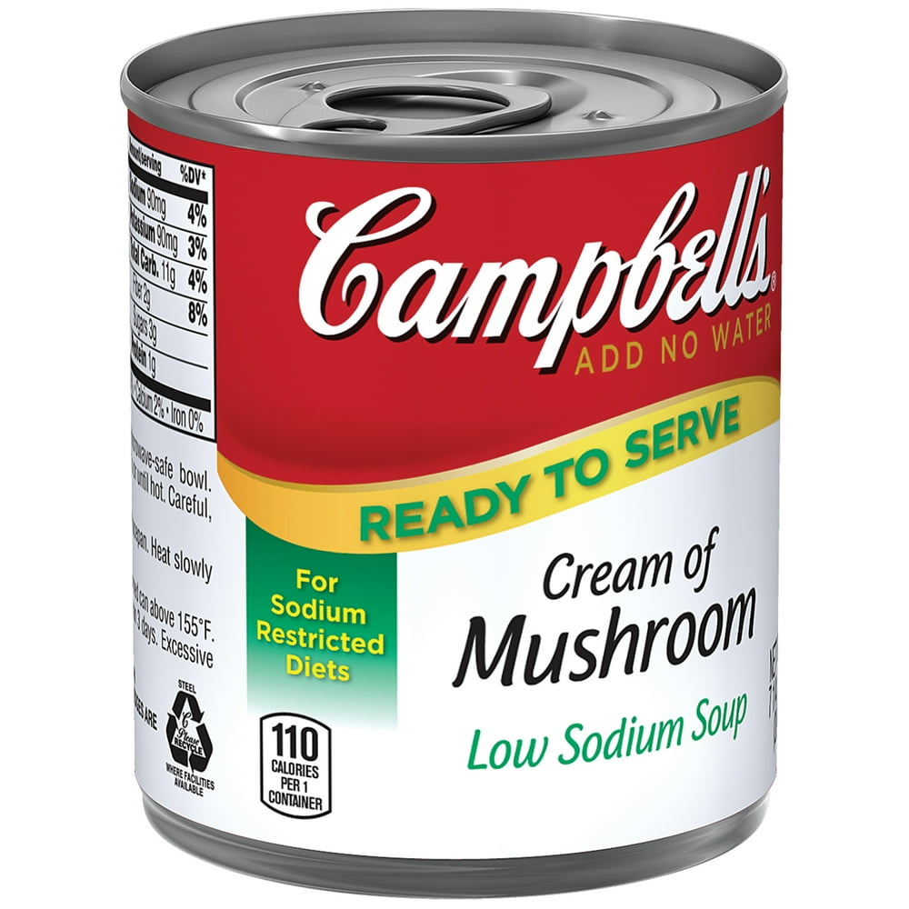 Campbell's Cream of Mushroom Low Sodium Soup 7.25oz
