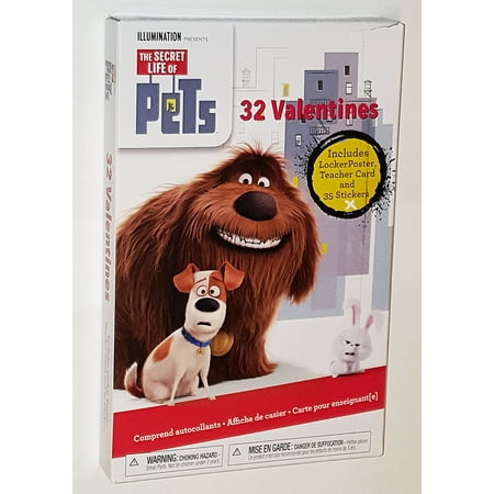 The Secret Life of Pets 32 Valentines Cards Best Furry