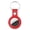 Red, variant on For AirTag Shockproof Anti-scratch Leather Protective Case Cover with Hang Loop Key Chain