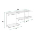 thumbnail image 2 of Wall Mounted Closet Organizer System 3 to 5 FT, Reinforced Steel Frame with Adjustable Wire Shelving, Maximize Storage for Bedroom or Garage, White, 2 of 5