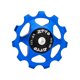 thumbnail image 1 of Rueda de apoyo para desviador trasero de bicicleta 11T Polea de rodamiento de 4 mm 5 mm y 6 mm (azul), 1 of 4