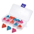 thumbnail image 1 of Miangastore 18 Pcs Needle Cap Assorted Color Triangle Durable For Knitters Diy Projects Crafts, 1 of 8