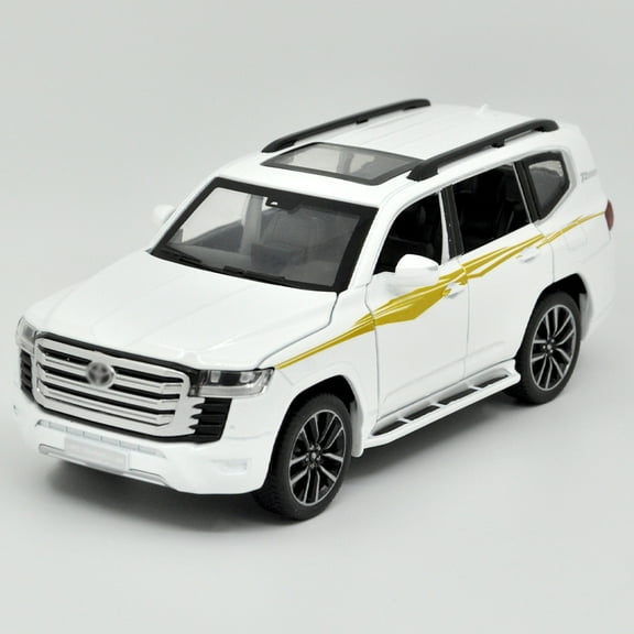 1: 32 Suitable for Toyota Land Cruiser LC300 Alloy Simulation Car Die Casting Model Dynamic Sound and Light Toy Series Collectibles Boy's Birthday Gift