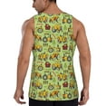thumbnail image 3 of Easygdp Cute Tractor Men's Tank Top, Sleeveless Muscle T Shirts, Breathable, Quick-Dry, Loose for Gym, Running, Fitness - Medium, 3 of 9