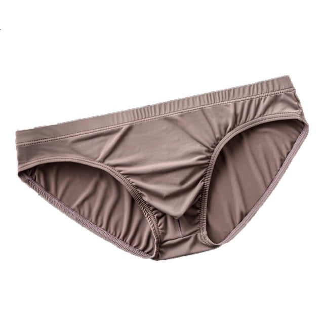 Cinvoph Mens Sexy Bikini Briefs Solid Color Soft Breathable Underwear Low Rise Sport Underwear