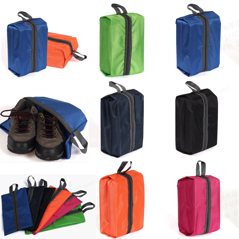 Details about   2 Pcs Portable Waterproof Travel Shoe Bag Handles Zipper Closure Storage Bags 