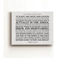 thumbnail image 2 of Inspirational Canvas Wall Art Woman in the Arena Prints Framed Theodore Roosevelt Speech Paintings Artwork Ready to Hang Home Office Wall Decor 15x11.5 Inches, 2 of 4