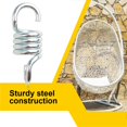 thumbnail image 4 of Porch Swing Spring Heavy Duty Ceiling Mount Hammock Hanging Hook Hanger Hardware Replacement Part Garden Furniture Backyard, 4 of 8