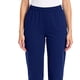 thumbnail image 4 of Amzcrzy Pantalones Médicos Para Mujer: Corte Holgado, 3 Bolsillos, Tiro Natural, Bajo Cónico, Color Liso, Cintura Elástica Y Pierna Recta. Diseñados Para Comodidad Profesional, Tallas S-2Xl Azul, 4 of 4
