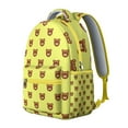 thumbnail image 2 of Fashionable Bear Illustration Backpack - Sturdy Student Bag with Padded Tablet Compartment, Side Mesh Pockets for Water Bottle Umbrella Accessories, 2 of 6