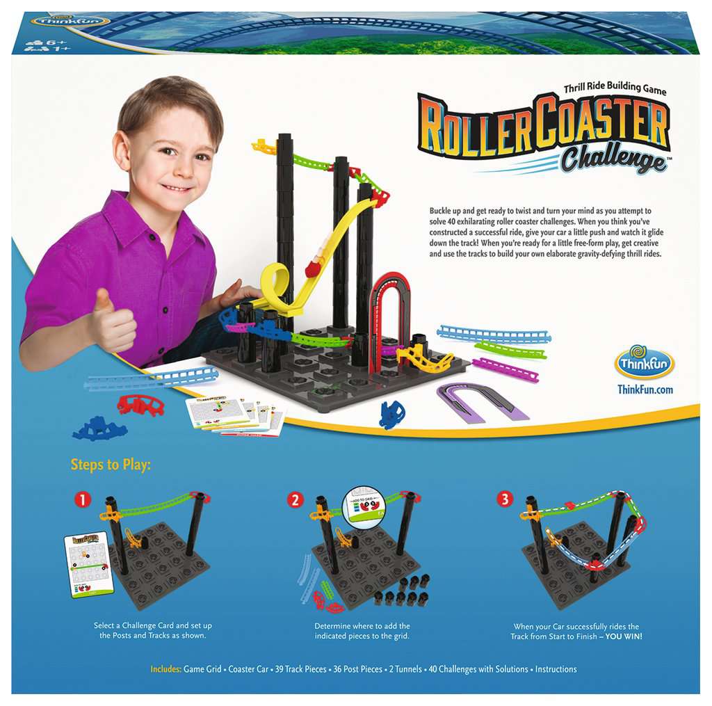 ThinkFun Roller Coaster Challenge Single Player Logic Game - image 2 of 3