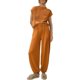 thumbnail image 1 of Gibobby Sudaderas de Forro Polar y Pantalones Conjunto de pantalones de manga corta para mujer, suéter de punto informal y cómodo, Color sólido, a la moda(Amarillo,CH), 1 of 5