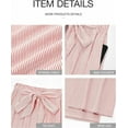 thumbnail image 7 of BTFBM Pants for Women Spring Clothes Striped High Waist Tie Knot Dressy Casual Wide Leg Palazzo Work Trousers Pants, 7 of 7