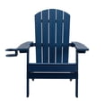 thumbnail image 2 of Tranquilo Depot Folding Dark Blue Adirondack Chair, 2 of 12
