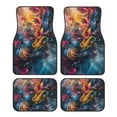 thumbnail image 1 of Fotbe Vibrant Rooster Painting Juego de 4 Tapetes para Auto con Estampado – Alfombrillas de Goma Reforzada, Diseño Antideslizante, Protección para Todo el Año – Vehículos, Autos, Camionetas y SUVs, 1 of 7