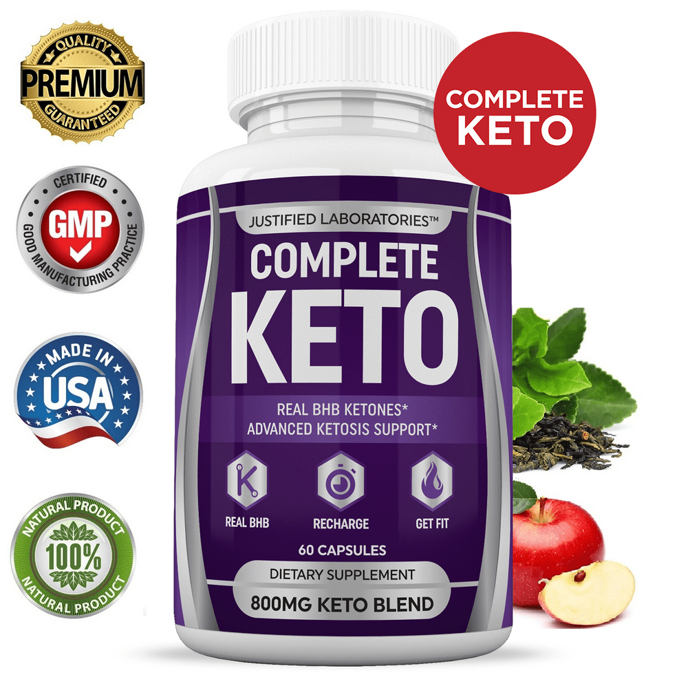 Complete Keto Pills Advanced BHB Boost Ketogenic Supplement Exogenous Ketones for Men Women 60
