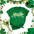 thumbnail image 4 of LEKWK St Patricks Day Shirt Women Clover Mandala Art Casual Tops Short Sleeve Basic Tees Crew Neck Geometric Flower Spring Clothing, 4 of 7