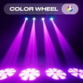 thumbnail image 3 of Moving Head Lights 60W LED by DMX Sound Activated and Remote Control with 8 Gobos 8 Colors Wheel 2 Pack, 3 of 6