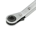 thumbnail image 5 of Uxcell 0.24'' x 0.28'' Reversible Ratcheting Wrench Metric Offset Double Box End Carbon Steel Silver Tone 1pcs, 5 of 5