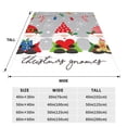 thumbnail image 3 of Balery Merry Christmas Gnome1 Manta de Felpa Suave y Acogedora – Cobija de Franela Aterciopelada para Cama, Lavable y Cálida para Sofá, Mascotas, Transpirable-80"x60", 3 of 7