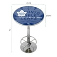 thumbnail image 3 of Toronto Maple Leafs Watermark Bar Table with Adjustable Footrest and Acrylic Top, 3 of 5