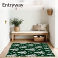 thumbnail image 3 of ODIKA 2'x3' Machine Washable Non-Slip Area Rug, Yuletide Pine Tree Forest Scene Holiday Accent High Traffic Rug with Pad, Green, 733028, 3 of 8