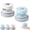 Blue+White, variant on 3-In-1 Retainer Case with Mirror & Cleaning Brush, Denture Soaking Cup with Removable Tray, Retainer Case with Cleaning Basket & Mirror, for Travel & Daily Care (1pcs White)