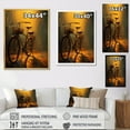 thumbnail image 4 of Designart "Atmospheric Rides on a Bicycle III" Bicycle Floater Framed Canvas Art Print, 4 of 7