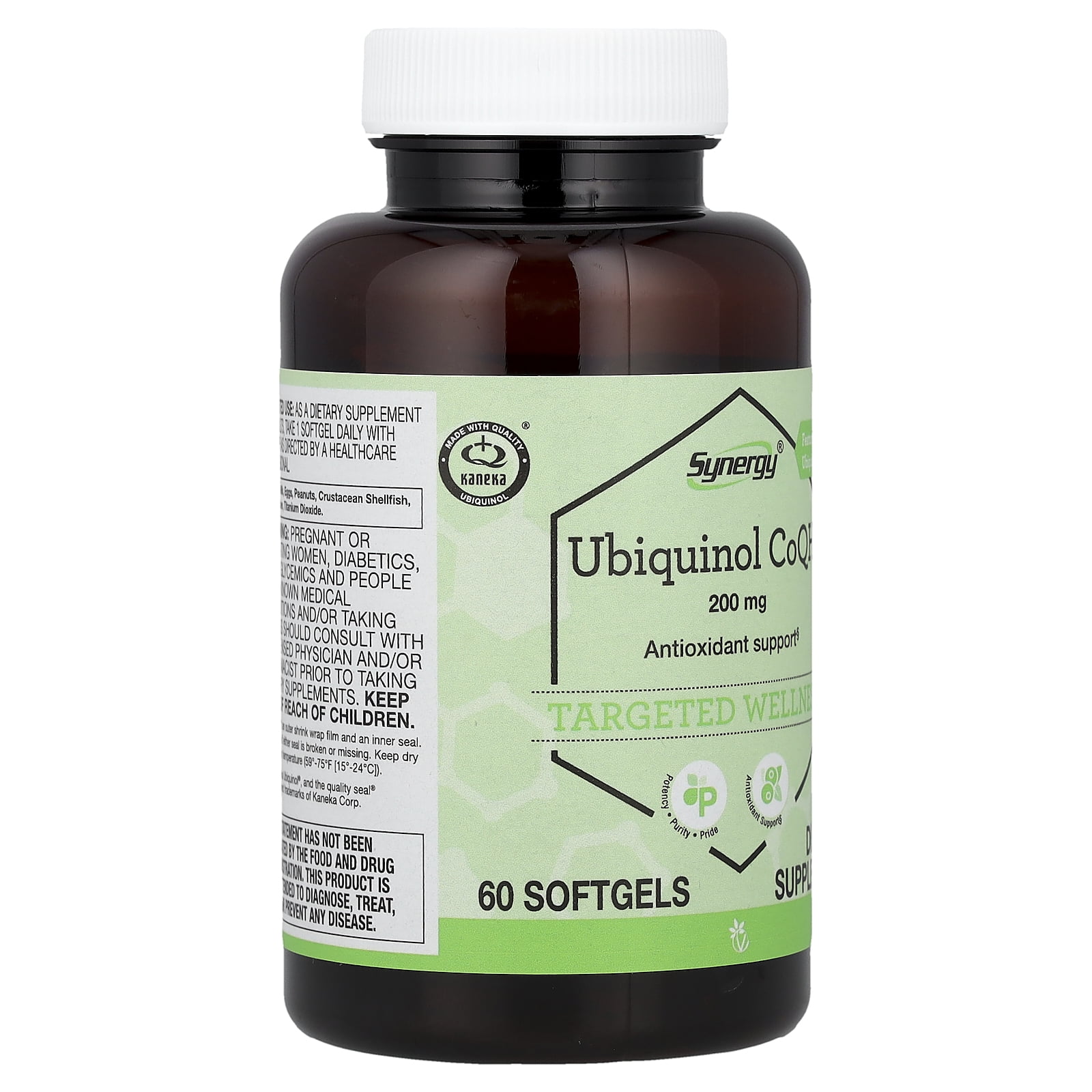 Vitacost Synergy®, Ubiquinol CoQH, 200 mg, 60 Softgels