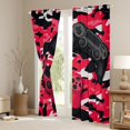 thumbnail image 3 of Feelyou Cartoon Red Gamepad Blackout Curtains Set of 2 (52x84 Each), Chic Camouflage Camo Window Curtains, Teens Kids Boys Girls Curtains and Drapes, Curtains and Drapes Decor, 3 of 6