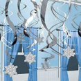 Amscan Snowflake Swirl Decorations Assorted Designs 30 Swirls/Set 2