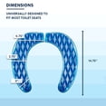 thumbnail image 5 of Morvat Washable Adhesive Gel Toilet Seat Cover, Universal, Blue, 5 of 7