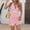 *Pink, variant on Binmer Women's Striped Print V Neck Sleeveless Backless Romper with Tie ,Casual Jumpsuit Shorts Yellow,Women's Plus XL