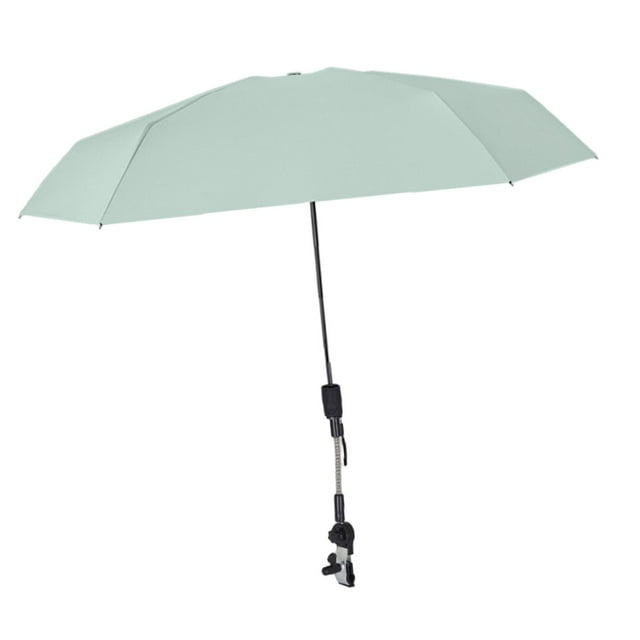 38" Baby Pram Umbrella Adjustable Waterproof Sun Protection Beach Chair Umbrella green