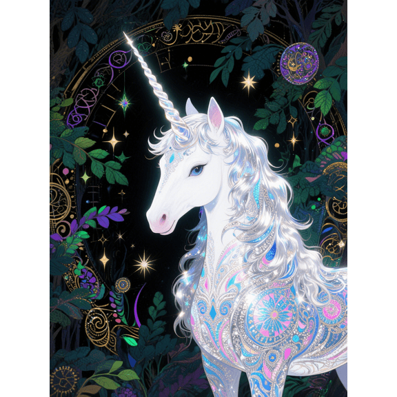 wooden puzzle Fantasy Unicorn in Magic Forest Intelligent Game Fit togather a magic Art for home Decoration or Prensent 1000 pieces