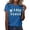 Blue, variant on Womens Be A Nice Human Graphic T Shirt Inspirational Quotes Distressed Letters Crewneck Short Sleeve Tee Kind Message Summer Tops