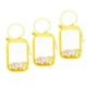 thumbnail image 2 of Bolsa de exhibición de figura transparente Vitrina de mini figura, bolsa de muñeca pequeña, bolsa de muñeca pequeña de PVC con cierre de cremallera Cuadrado Amarillo, 2 of 10