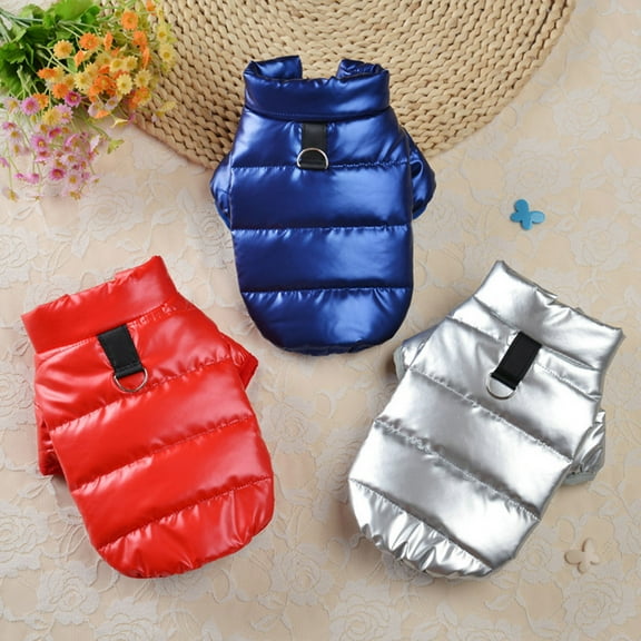 ZDWQFA Dog Coat, Waterproof Dog Jacket for Winter, Dog Coats Snowsuit, Windproof Puppy Down Jacket Puffer Coat, Fleece Winter Vest for Dogs, Cold Weather Dog Coats for Small Dogs