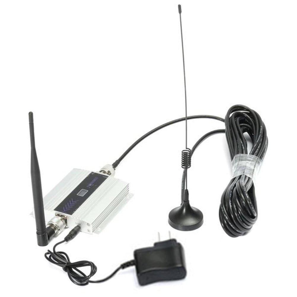 Pixnor GSM 900MHz Cell Phone Signal Booster Repeater Mobile Signal Amplifier with Indoor Whip Antenna Kit for Home Office Basement Warehouse (US Plug)