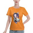 thumbnail image 1 of Women's Basic Short Sleeve T-Shirt Demon Slayer Butterfly Ninja, 1 of 6