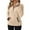 Khaki, variant on KHONTS Quarter Zip Sweaters for Women Cable Fuzzy Pullover Sherpa Fall Warm Oversized Sweatshirt with Pocket Khaki XL
